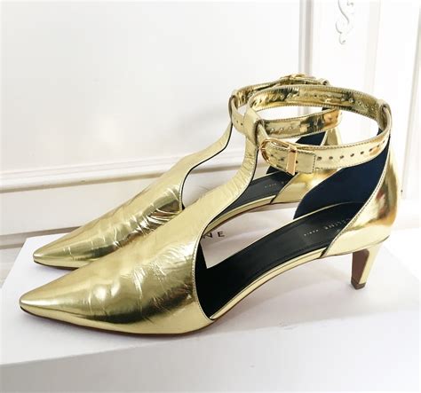 celine gold kitten heel shoes|SHOES WOMEN .